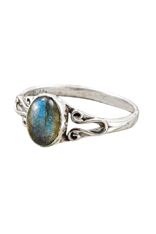 Gemstone Ring In Silver
