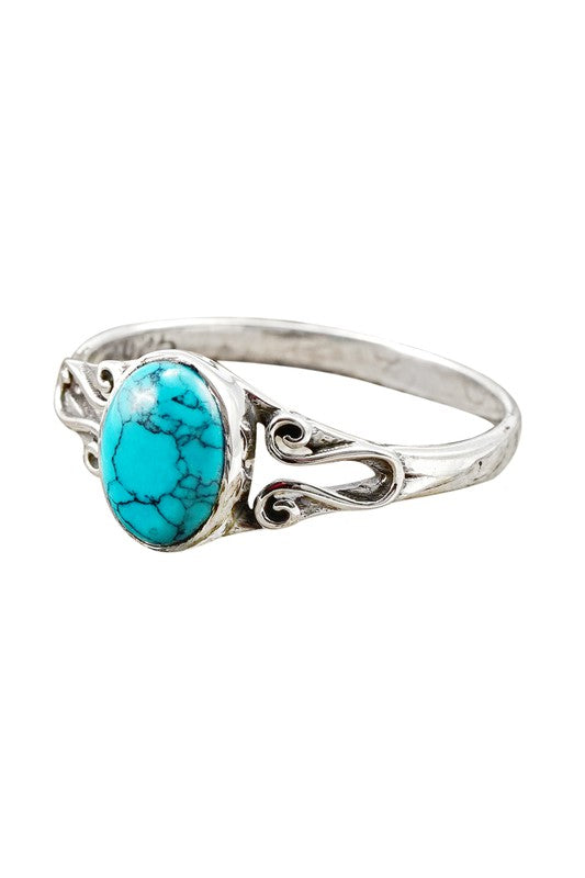 Gemstone Ring In Silver